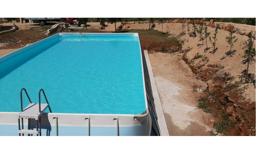 Montaggio piscina fuori terra Pantelleria
